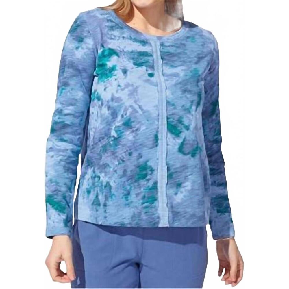 NEW ESCAPE mineral cotton slub stay centered tee in indigo